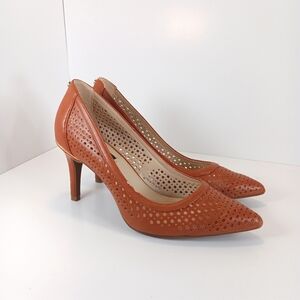 Jones New York High Heel Shoes Heels Faux Leather Tan Size 6.5